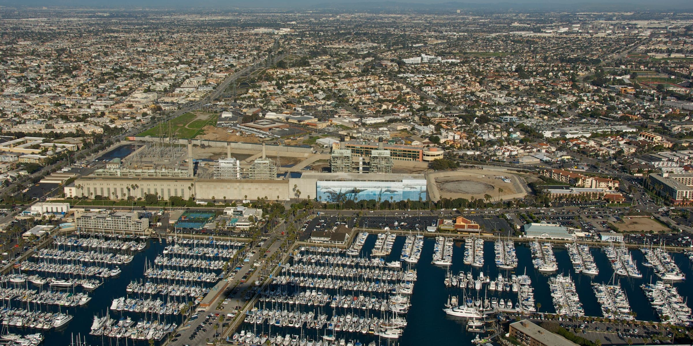 The King Harbor marina and Redondo Beach waterfront